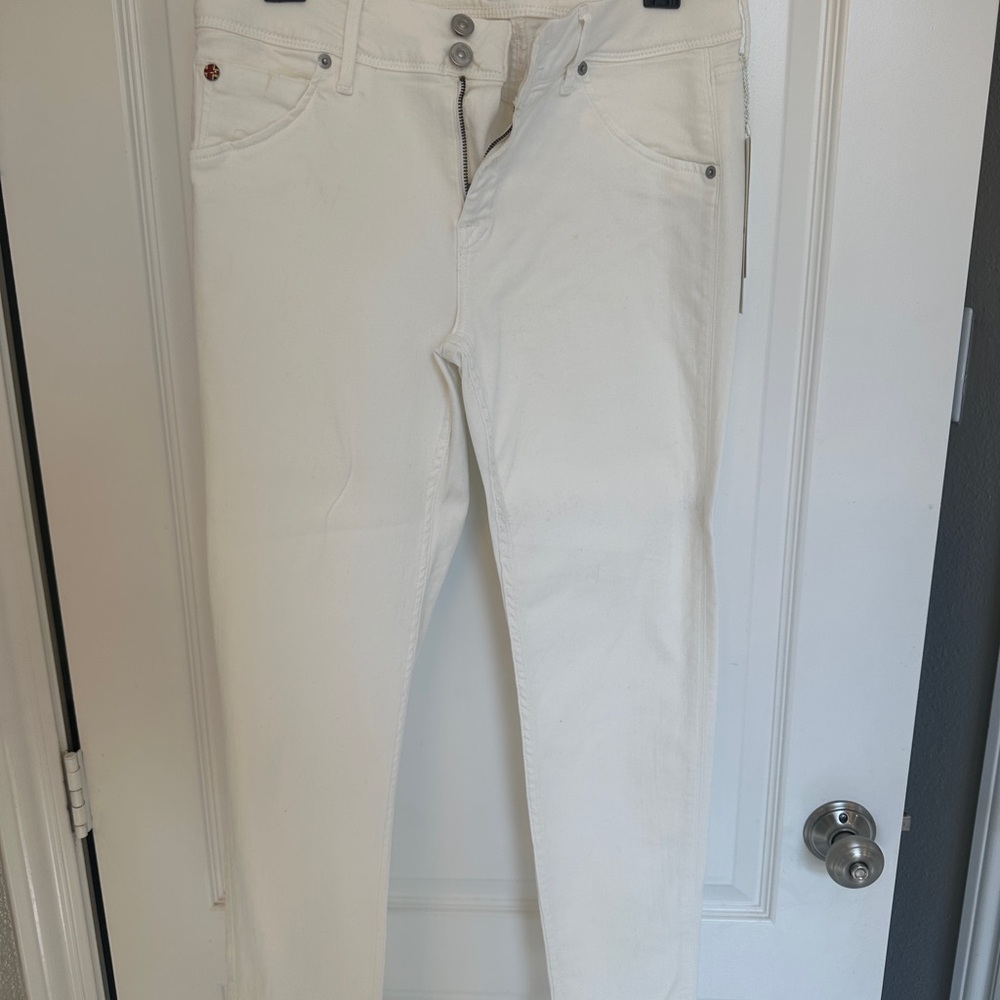 NWT Hudson Collin Skinny Ankle White Jeans Size 30